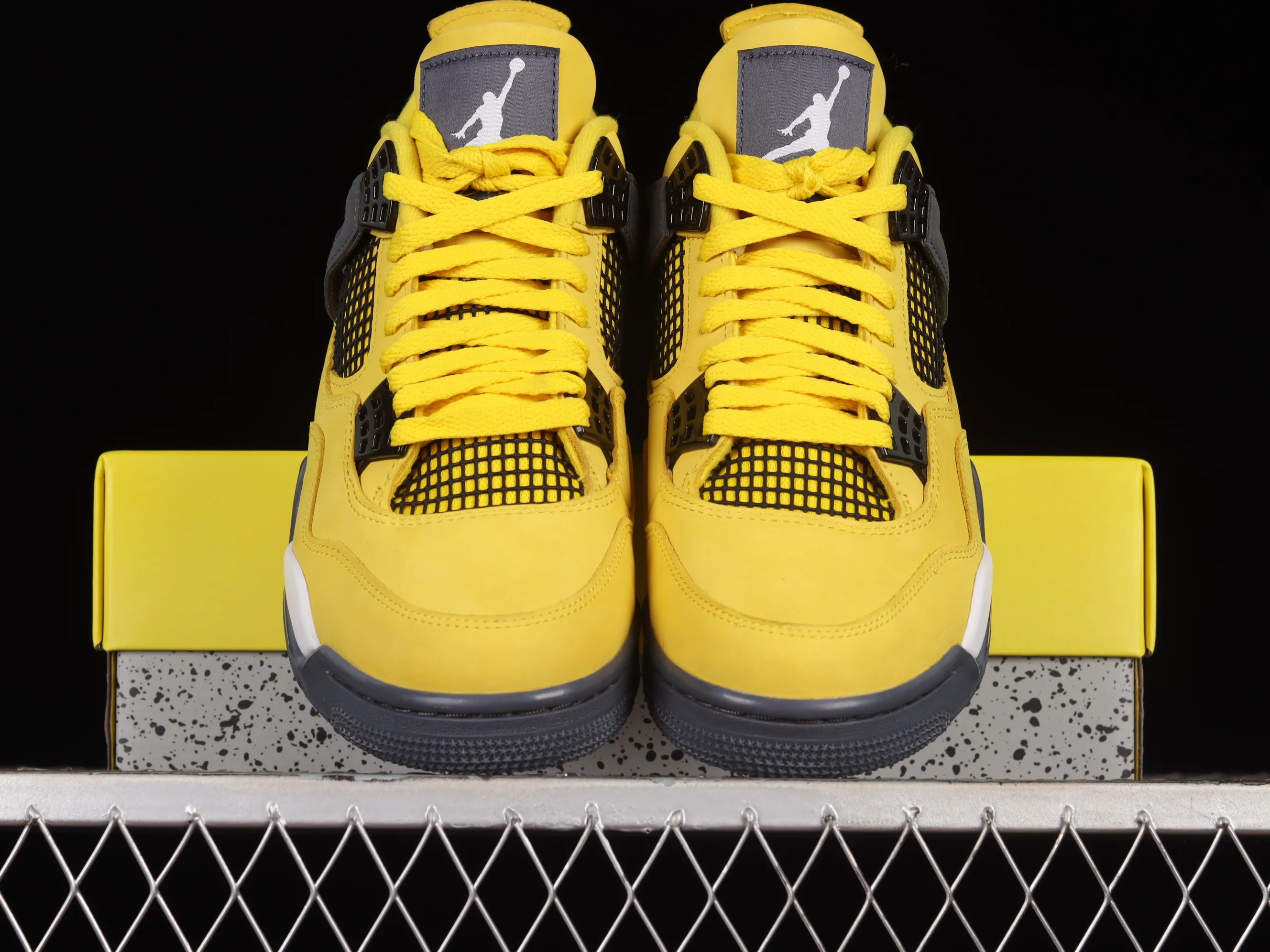 All categories Air Jordan Jordan series basketball shoes Air Jordan 4 LJR version Air Jordan 4 Retro "Lightning" AJ4 Joe 4 replica white and yellow electric mother CT8527-700